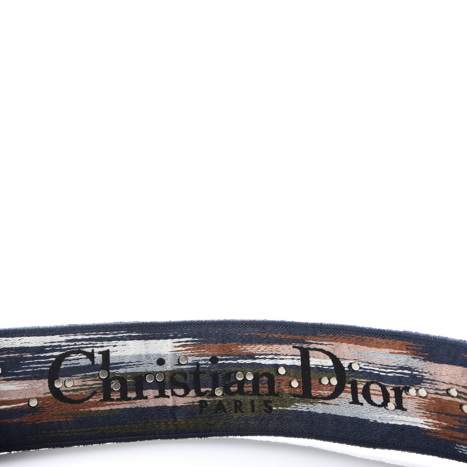 Christian Dior Canvas Embroidered Studded KaleiDiorscopic Shoulder Strap Multicolor 3 of 5