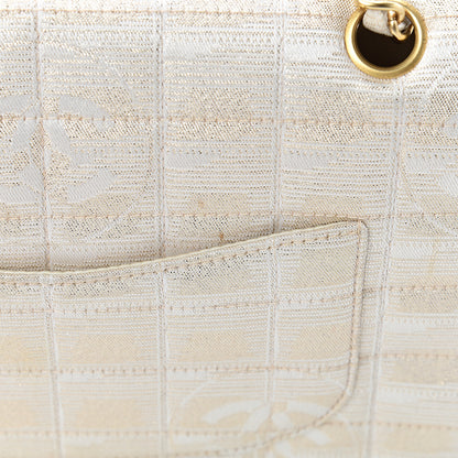 Chanel Metallic Nylon Medium Travel Flap Light Gold 19 of 19