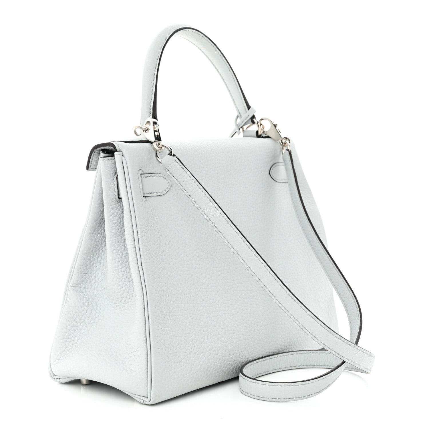Hermes Taurillon Clemence Kelly Retourne 28 Bleu Pale 3 of 11
