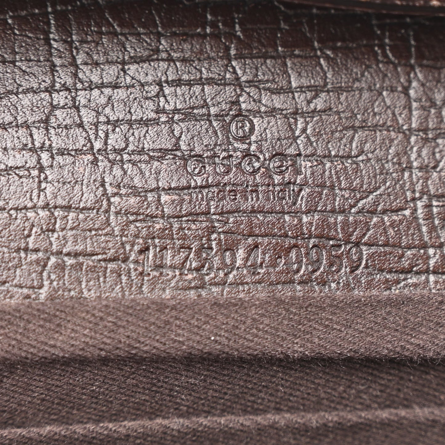 Monogram Bamboo Bar Clutch Dark Brown