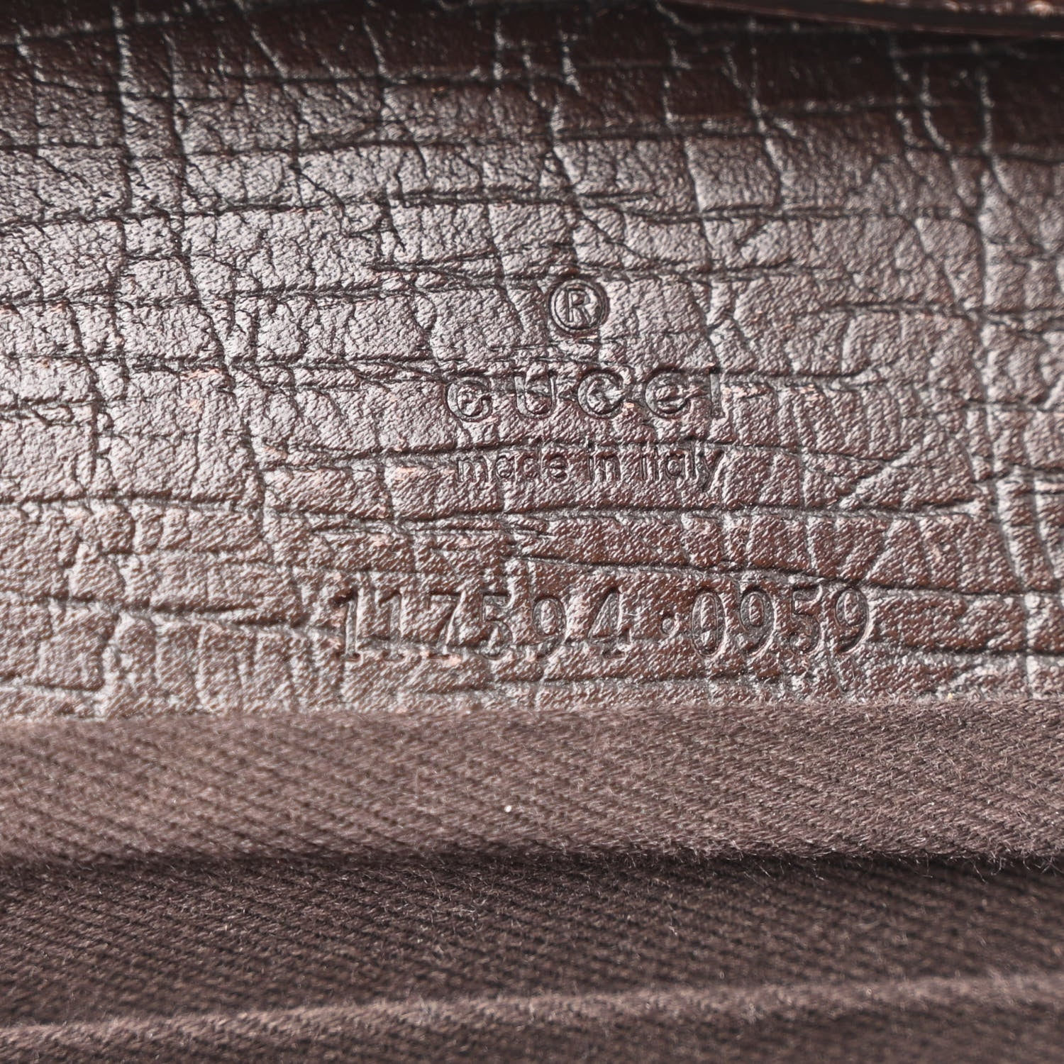Gucci Monogram Bamboo Bar Clutch Dark Brown 6 of 10