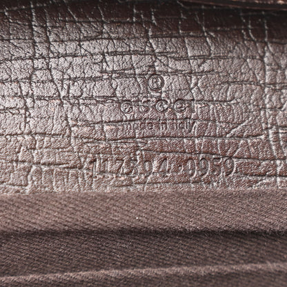 Gucci Monogram Bamboo Bar Clutch Dark Brown 6 of 10