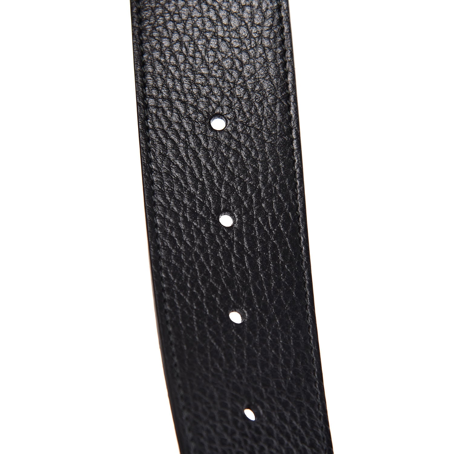 Gucci Dollar Calfskin 1973 Reversible Belt 80 32 Black Deep Cobalt 7 of 7