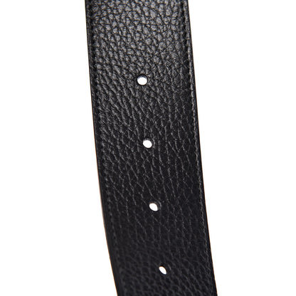 Gucci Dollar Calfskin 1973 Reversible Belt 80 32 Black Deep Cobalt 7 of 7