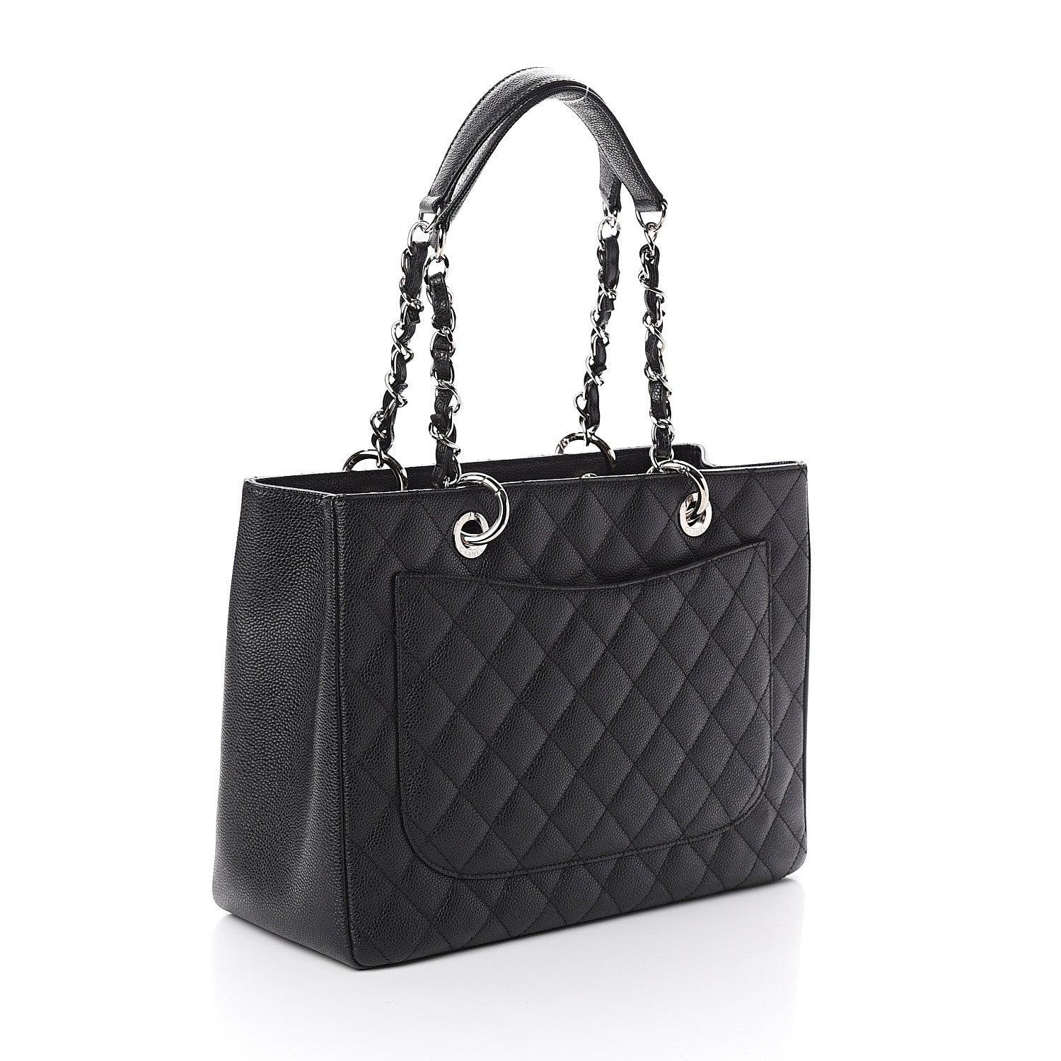 Chanel Caviar Quilted Grand Shopping Tote GST Black 2 of 9