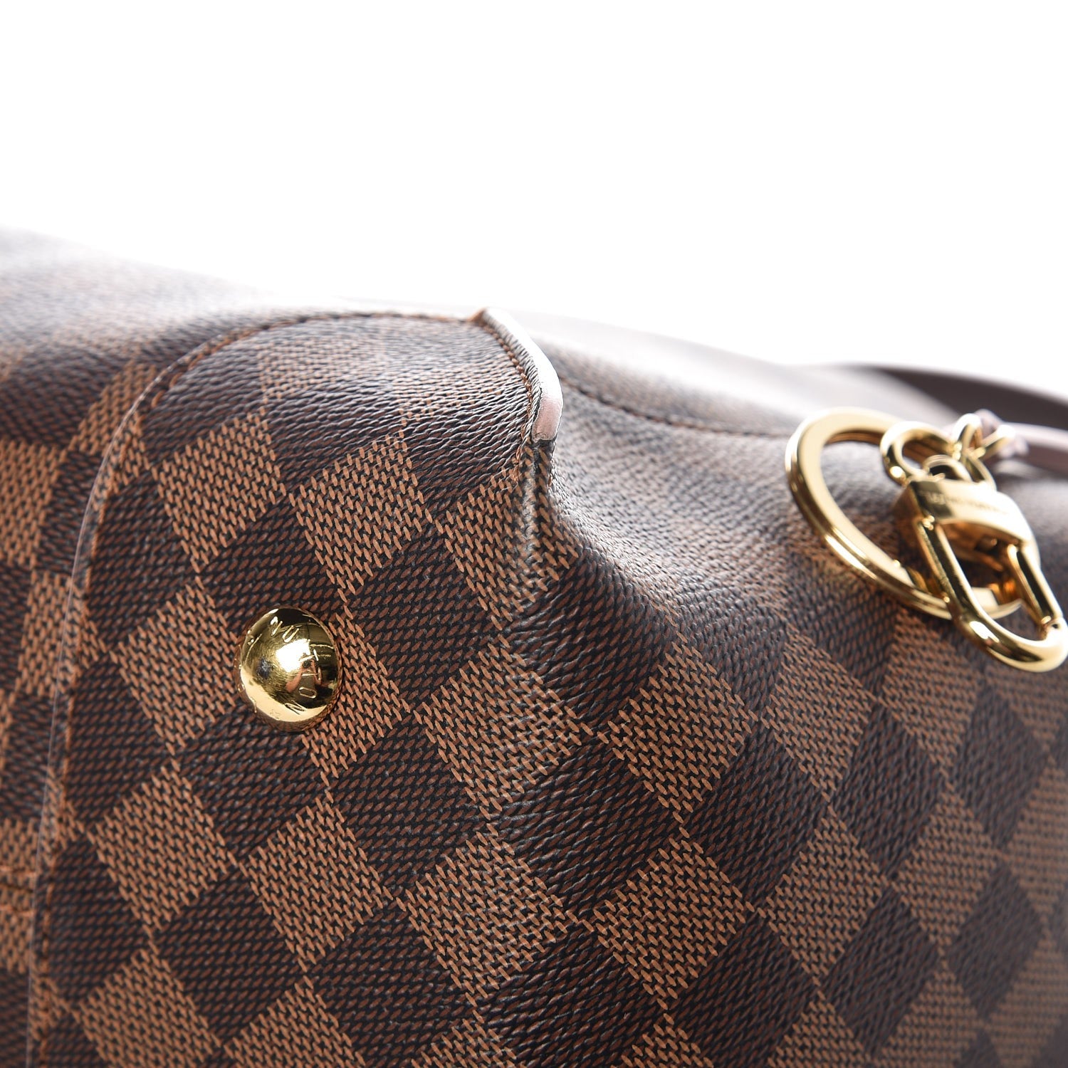 Louis Vuitton Damier Ebene Caissa Hobo Rose Ballerine 10 of 10