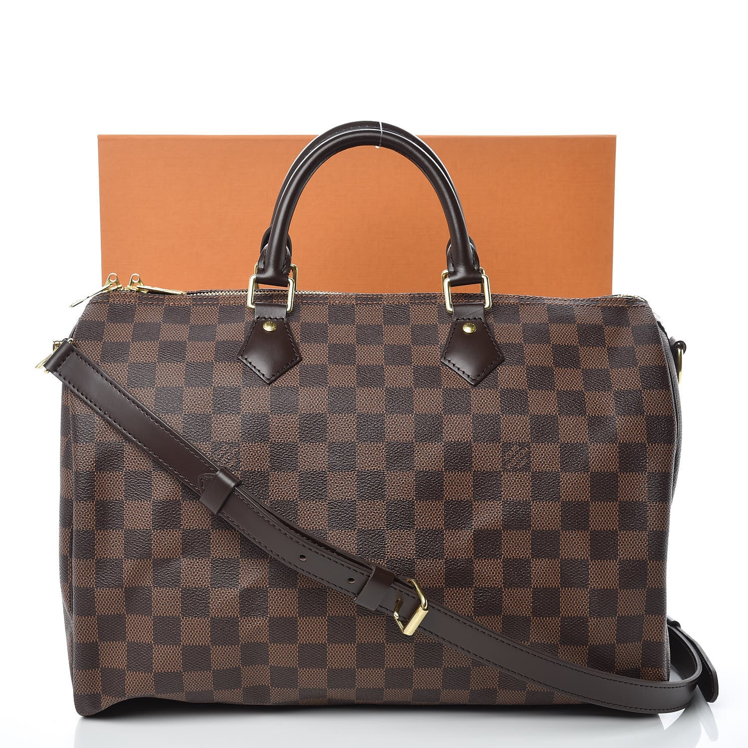 Louis Vuitton Damier Ebene Speedy Bandouliere 35 10 of 10