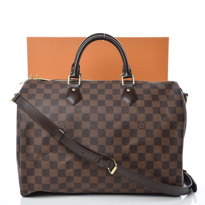 Louis Vuitton Damier Ebene Speedy Bandouliere 35 10 of 10