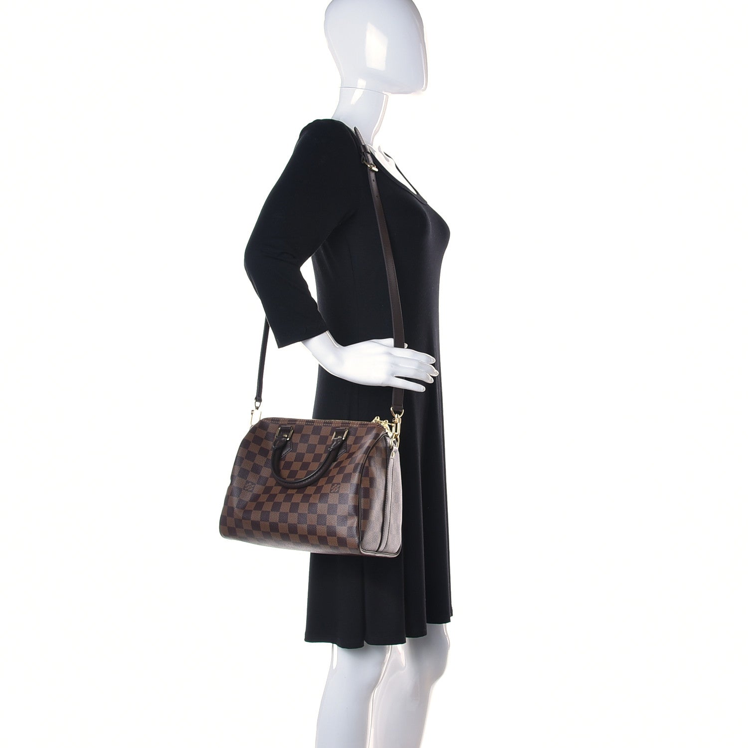 Louis Vuitton Damier Ebene Speedy Bandouliere 25 2 of 9