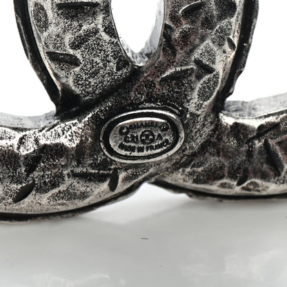 Chanel Ruthenium Crystal CC Brooch 4 of 4