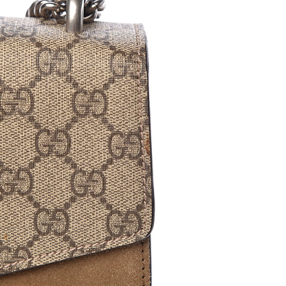 Gucci GG Supreme Monogram Medium Dionysus Shoulder Bag Taupe 10 of 11