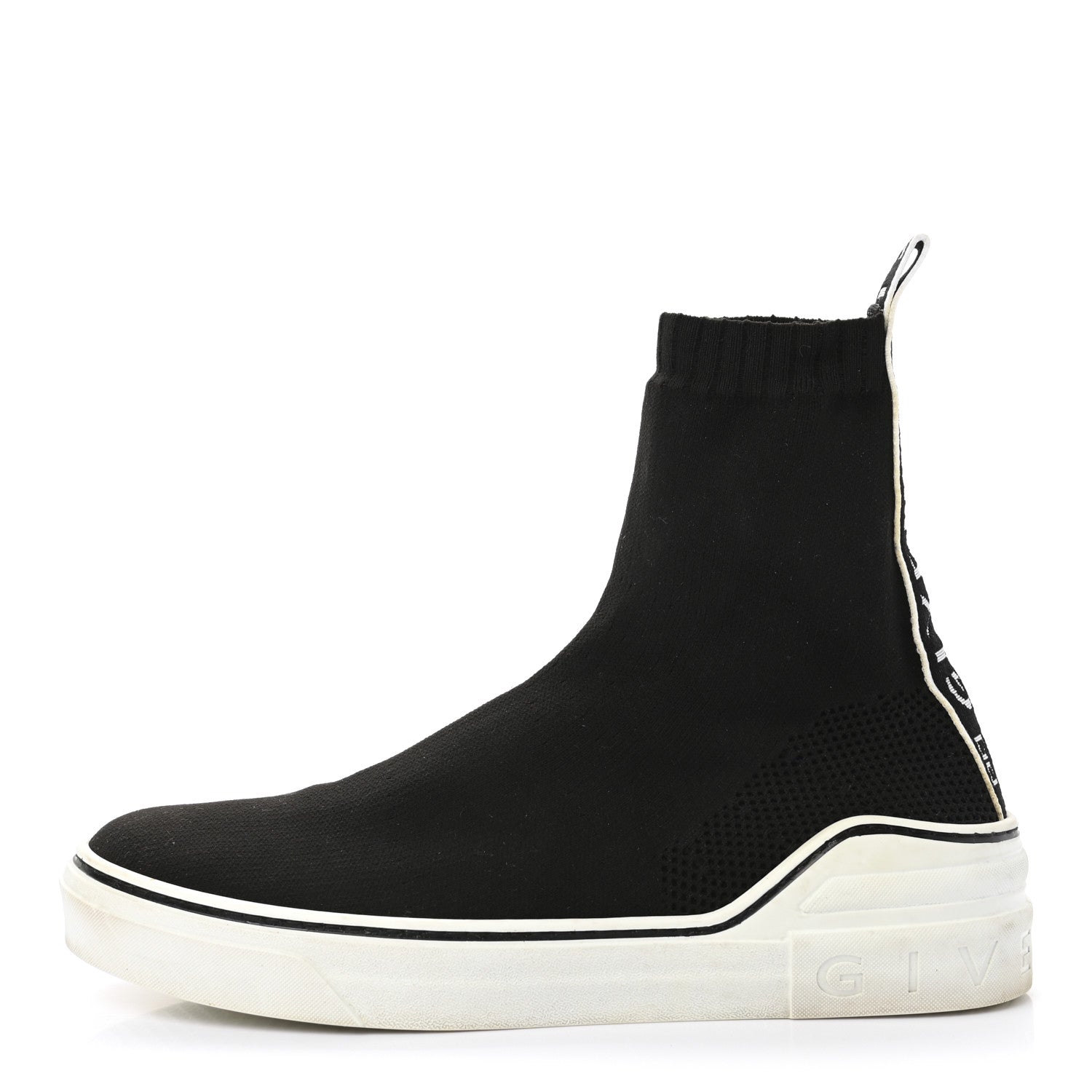Givenchy Technical Canvas Knit Mens George V Sock Sneakers 41 Black 1 of 6