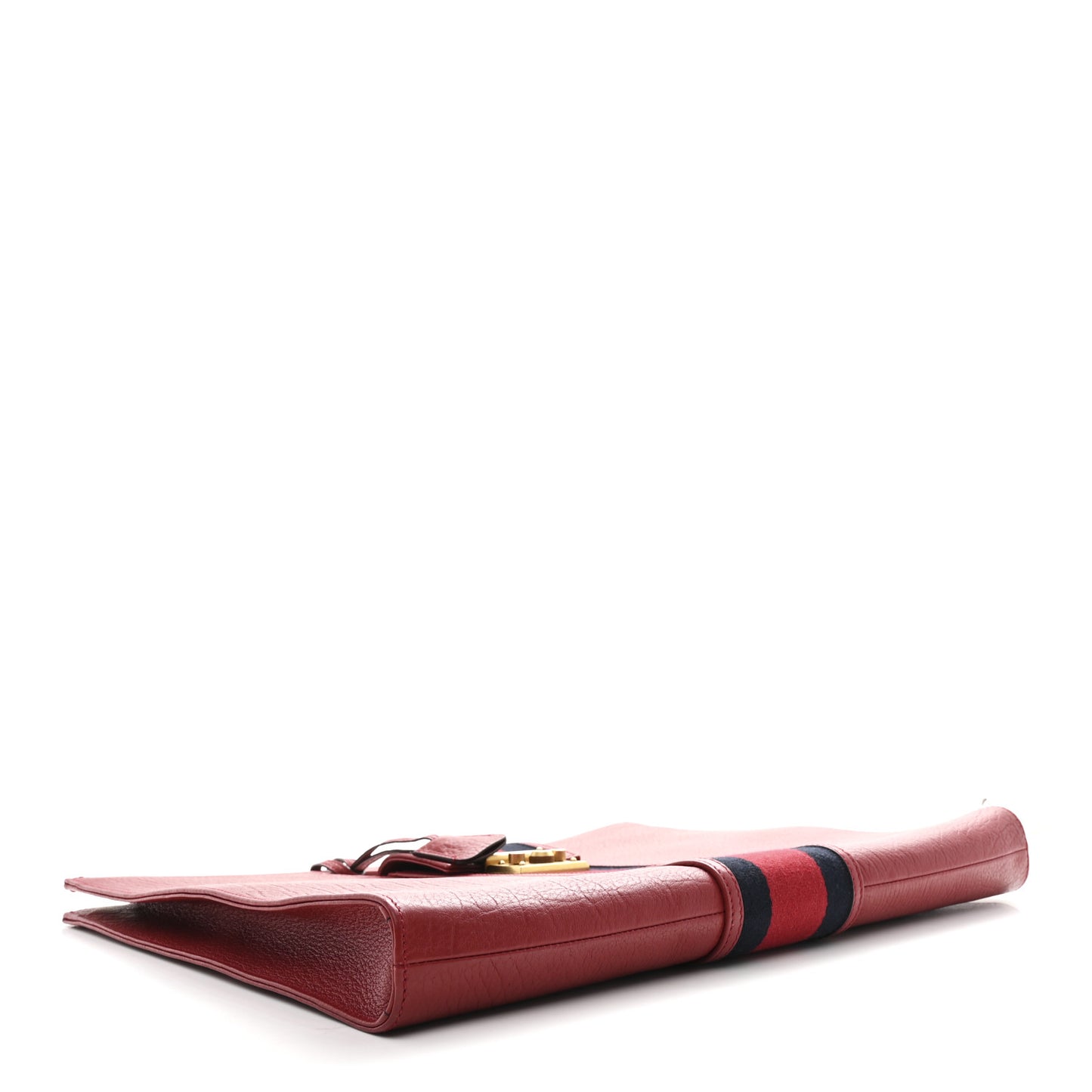 Calfskin Web Padlock Tote Red