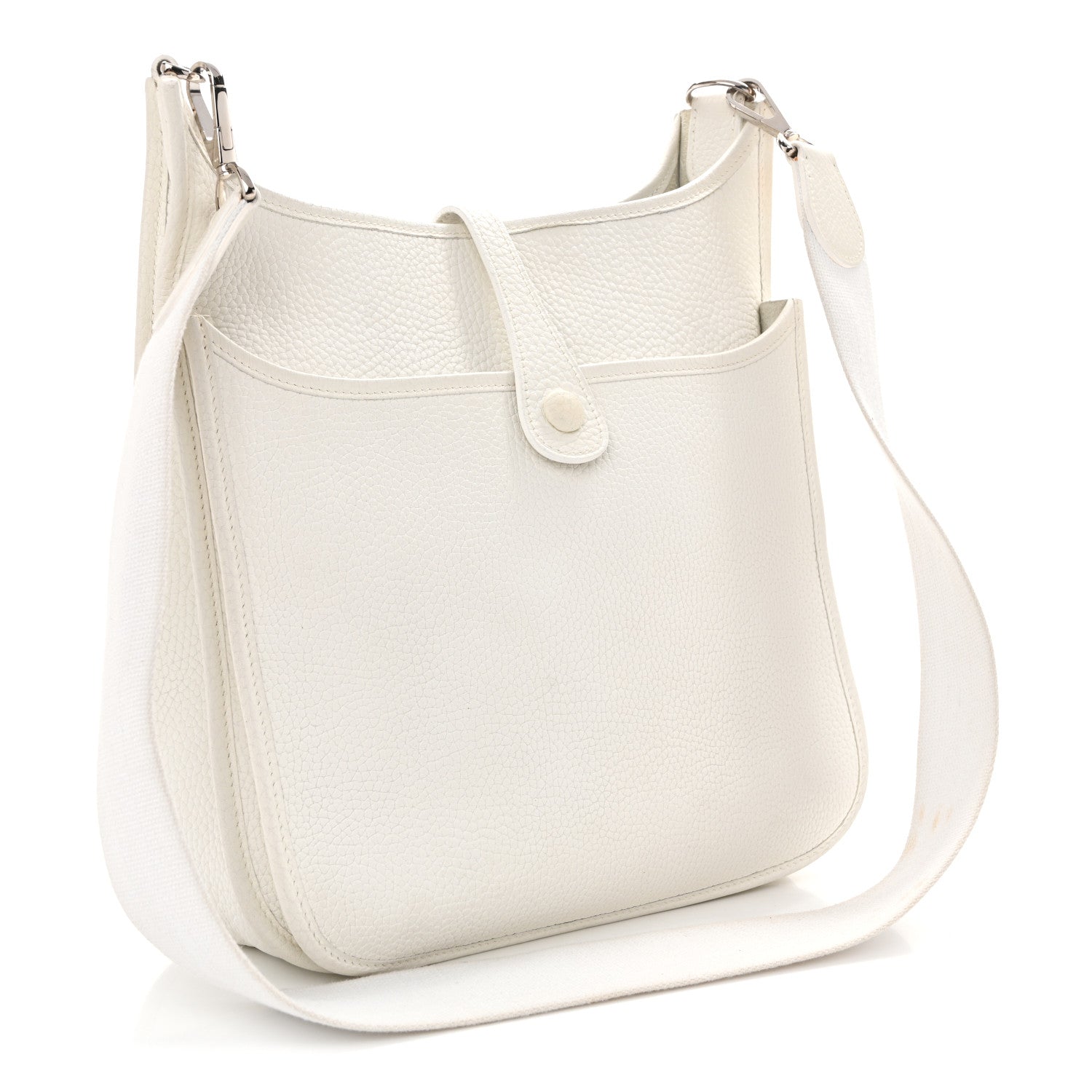 Hermes Taurillon Clemence Evelyne II PM White 3 of 13
