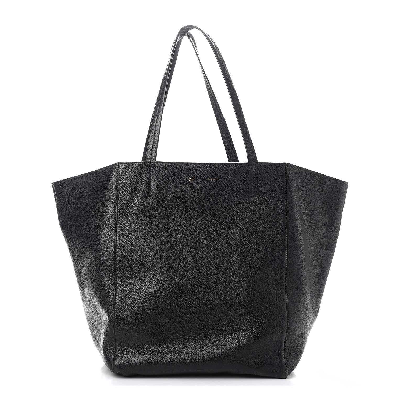 Celine Grained Calfskin Medium Horizontal Cabas Phantom Black 1 of 18