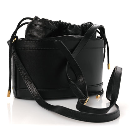 Gucci Azalea Sakai Calfskin Horsebit 1955 Drawstring Bucket Bag Black 3 of 10