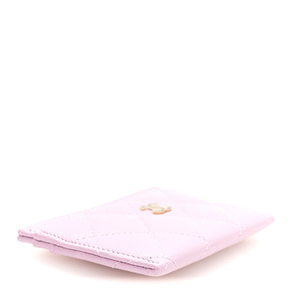 Chanel Caviar Quilted Card Holder Wallet Light Purple 4 of 8