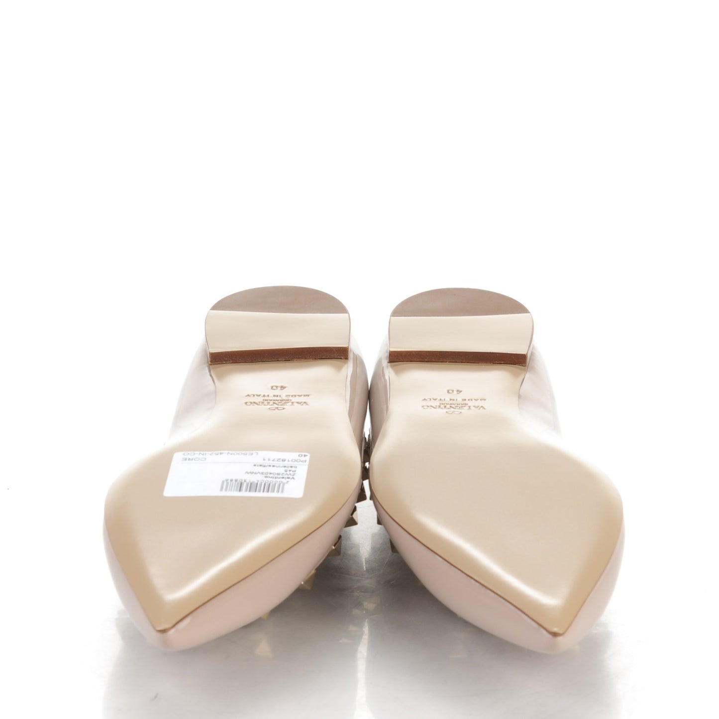 Patent Rockstud Ballerina Flats 40 Poudre