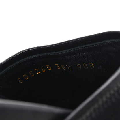 Gucci Softy Velvet Malaga Kid Bee Star Embroidered Womens Horsebit River Slippers 38.5 Black 9 of 9