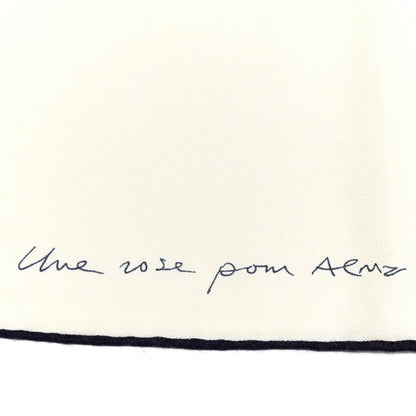 Hermes Cashmere Silk Une Rose Pour Alma Shawl 140 3 of 7