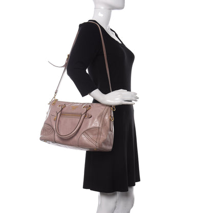 Prada Vitello Shine Shopping Satchel Pesco 2 of 10