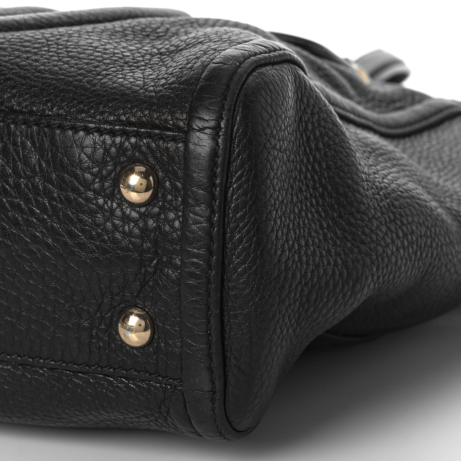 Gucci Pebbled Calfskin Small Soho Top Handle Bag Black 8 of 13