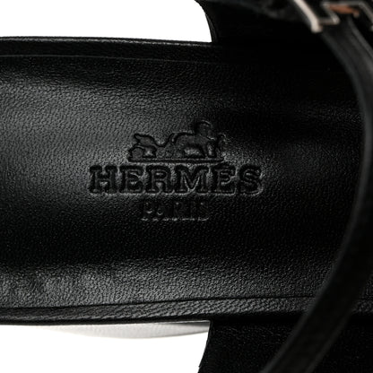 Hermes Goatskin Jackie 50 Pumps 38 Black 6 of 8