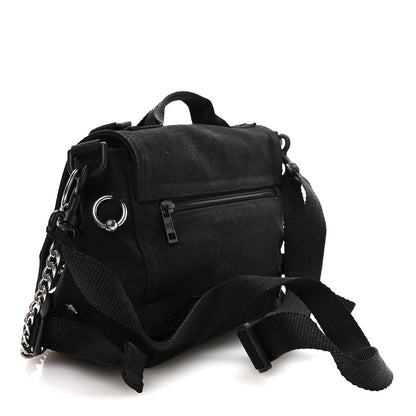 Balenciaga Canvas Pierced Army Messenger Bag Black 3 of 10