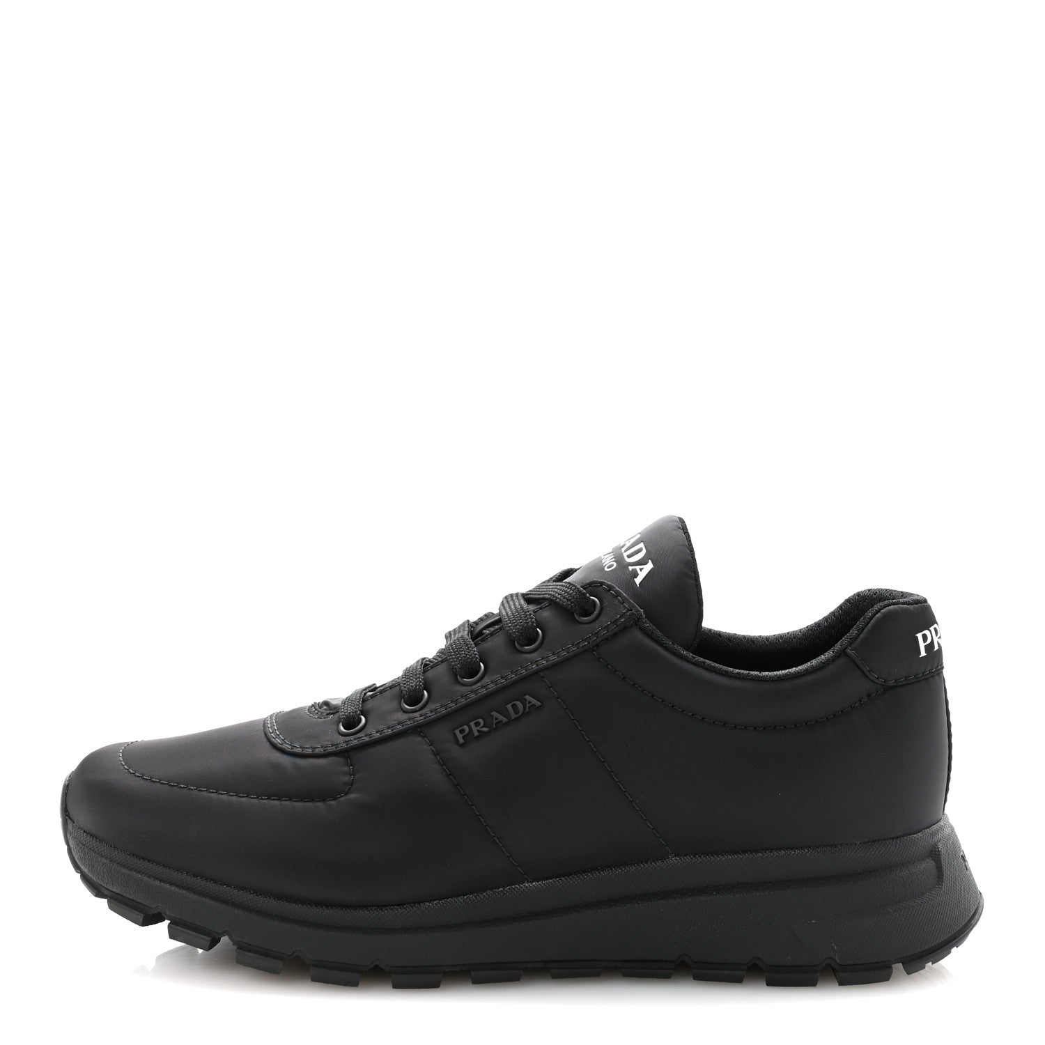 Prada Re-Nylon Piuma Quilted Mens Sneakers 8.5 Black 1 of 10