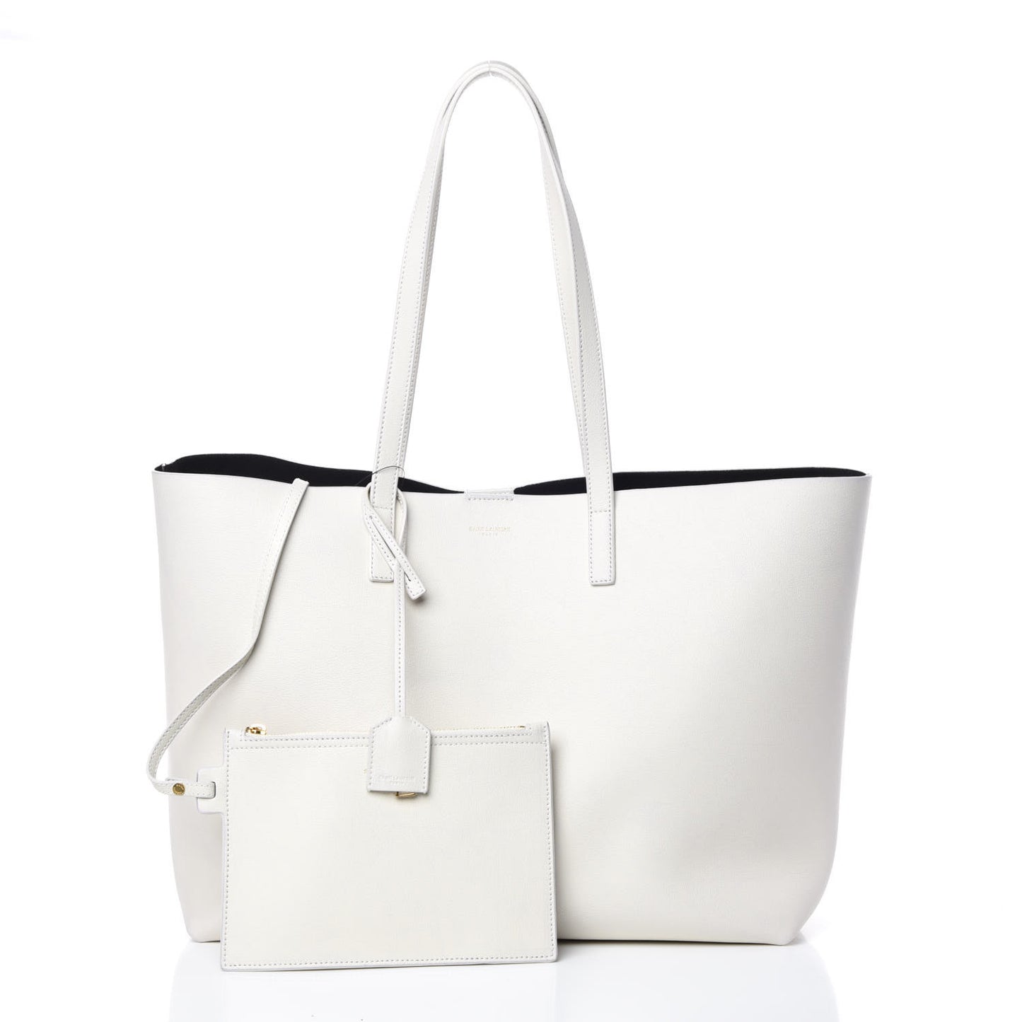 Calfskin Large Shopping Tote Porcellana