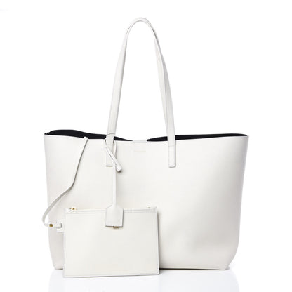 Saint Laurent Calfskin Large Shopping Tote Porcellana 3 of 14