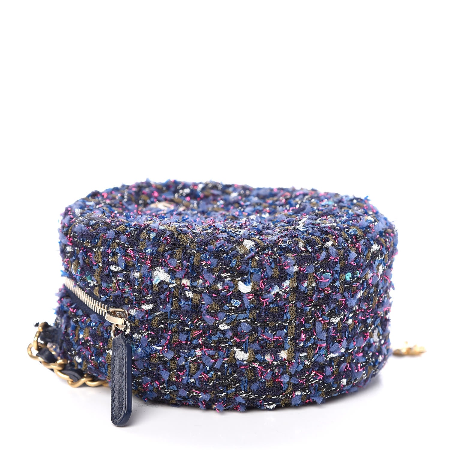 Chanel Tweed Round Clutch With Chain Multicolor 4 of 7