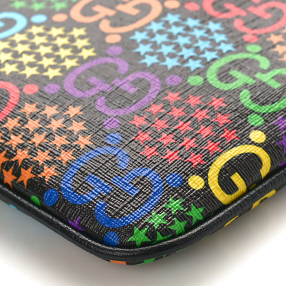 Gucci GG Supreme Monogram Psychedelic iPhone Pouch Black 8 of 8