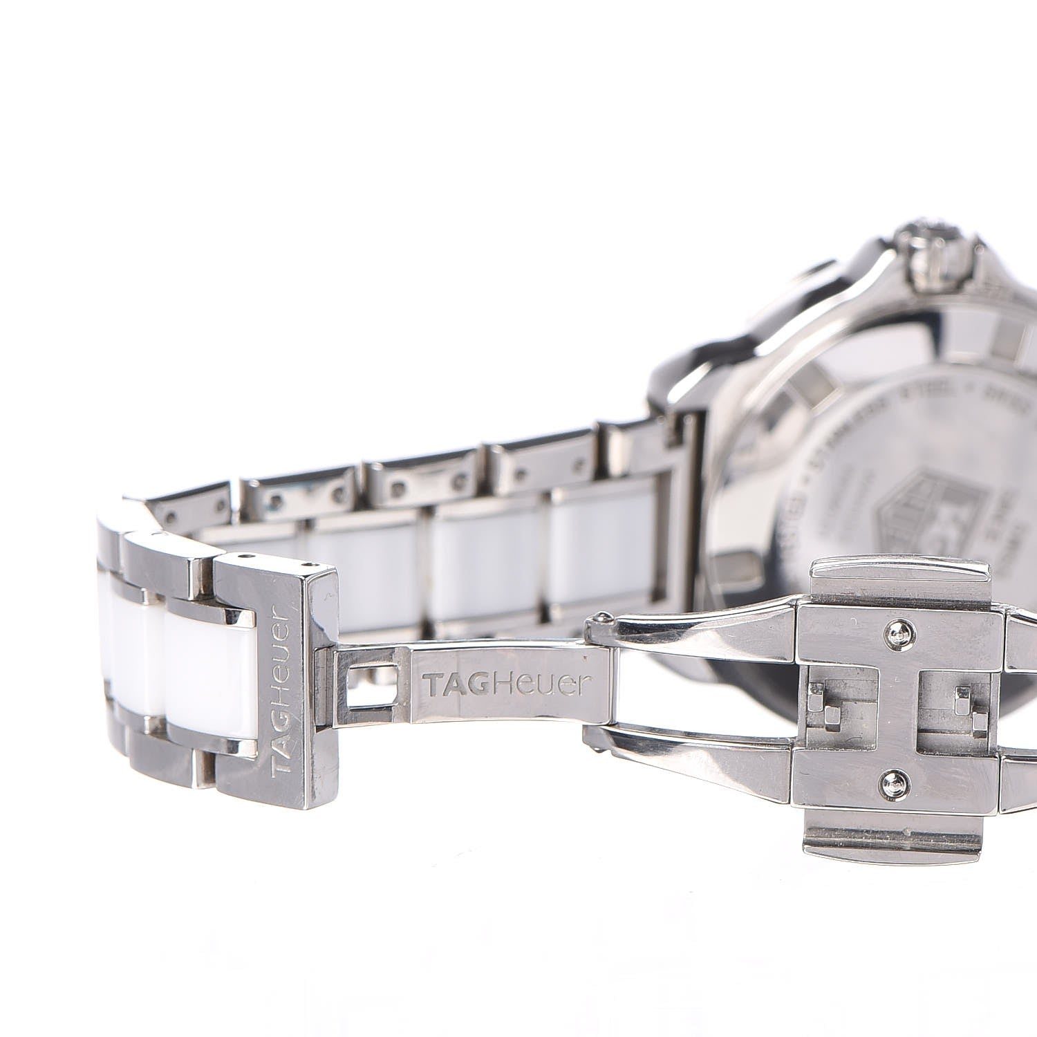 Tag Heuer Stainless Steel Ceramic Diamond 32mm Formula 1 Quartz Watch White WAH1313 7 of 10