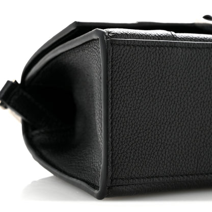 Balenciaga Grained Calfskin Hourglass Top Handle Bag XS Black 9 of 10