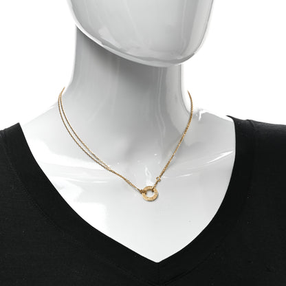 Cartier 18K Yellow Gold 2 Diamond LOVE Necklace 2 of 5