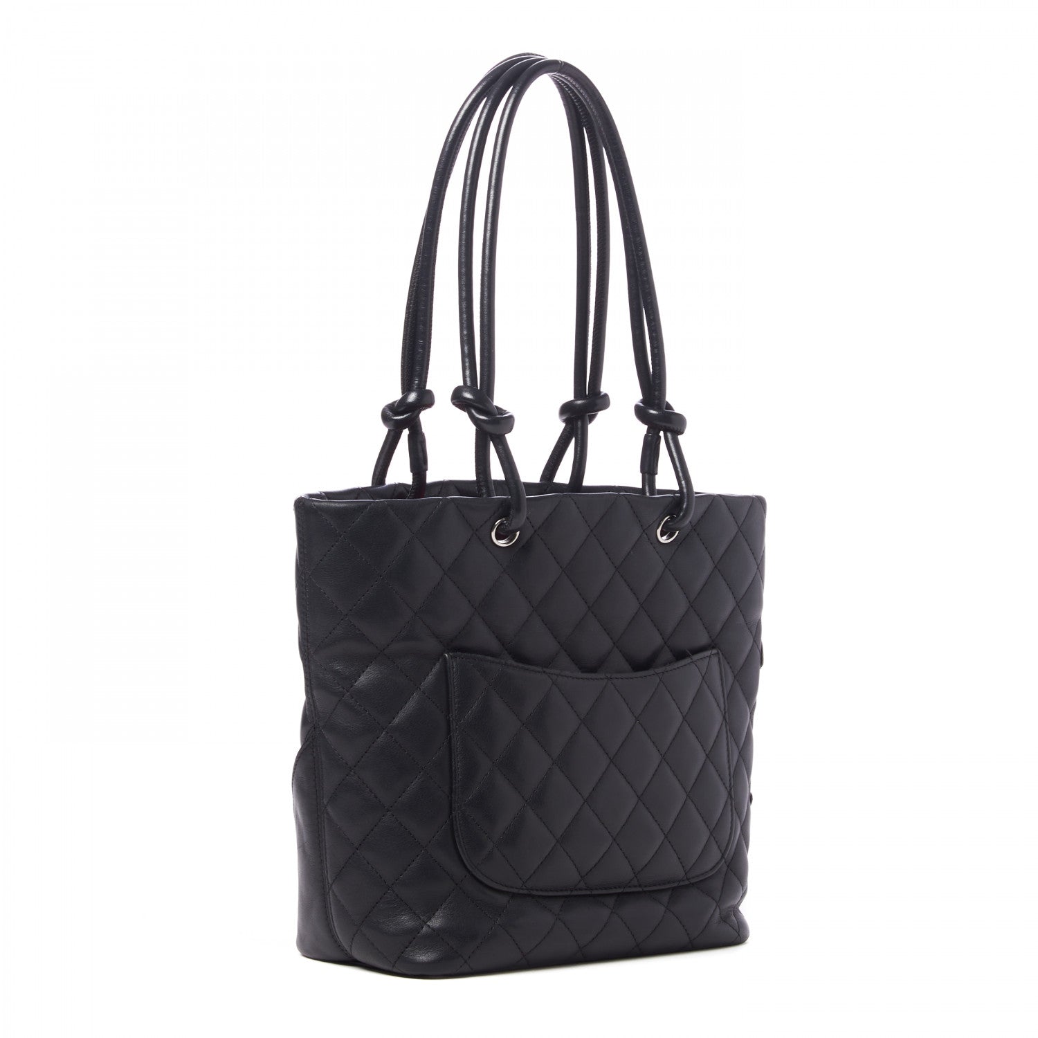 Chanel Calfskin Quilted Medium Cambon Tote Black 2 of 9