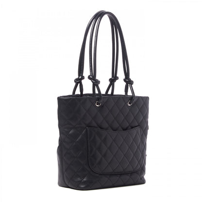 Chanel Calfskin Quilted Medium Cambon Tote Black 2 of 9