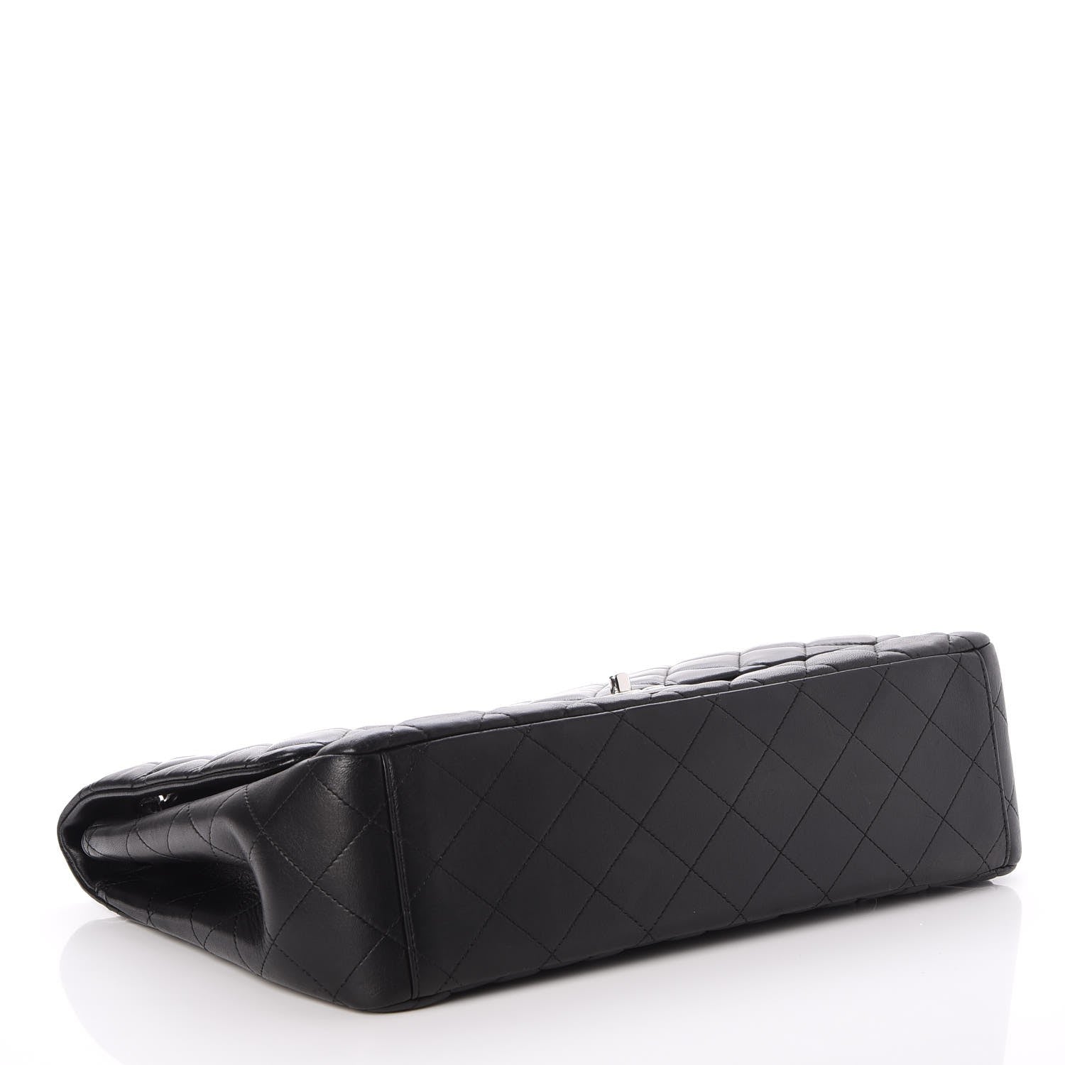 Chanel Lambskin Quilted Maxi Single Flap Black 5 of 8