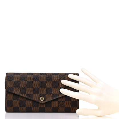 Louis Vuitton Damier Ebene Sarah Wallet NM 2 of 11