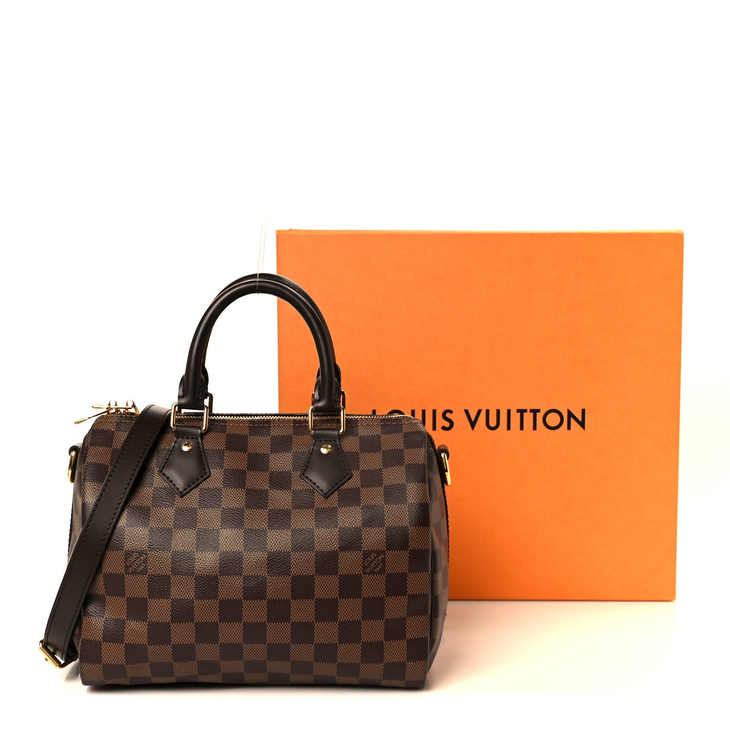 Louis Vuitton Damier Ebene Speedy Bandouliere 25 12 of 12