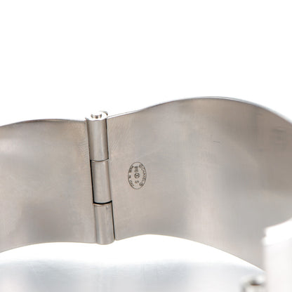 Chanel Metal CC Mirror Cuff Silver 5 of 5