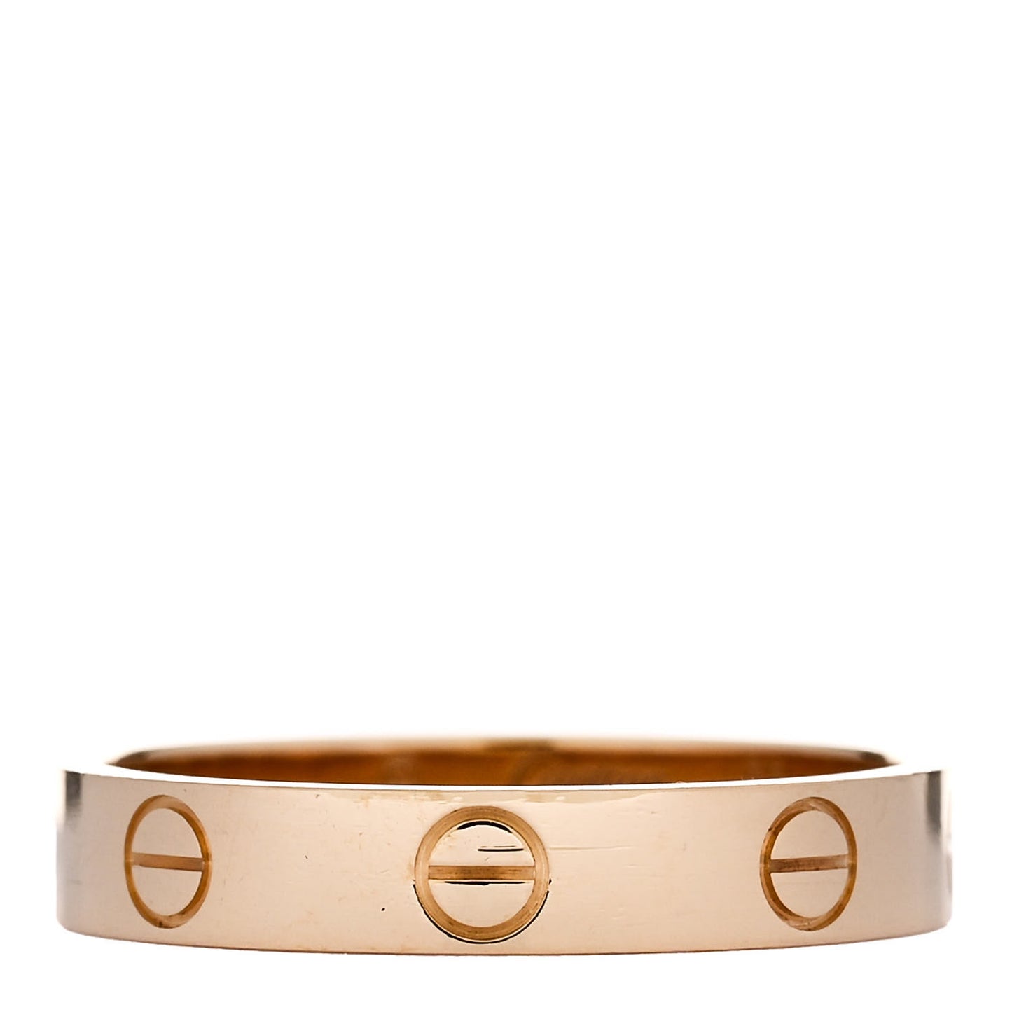 18K Yellow Gold 3.5mm LOVE Wedding Band Ring 55 7.25