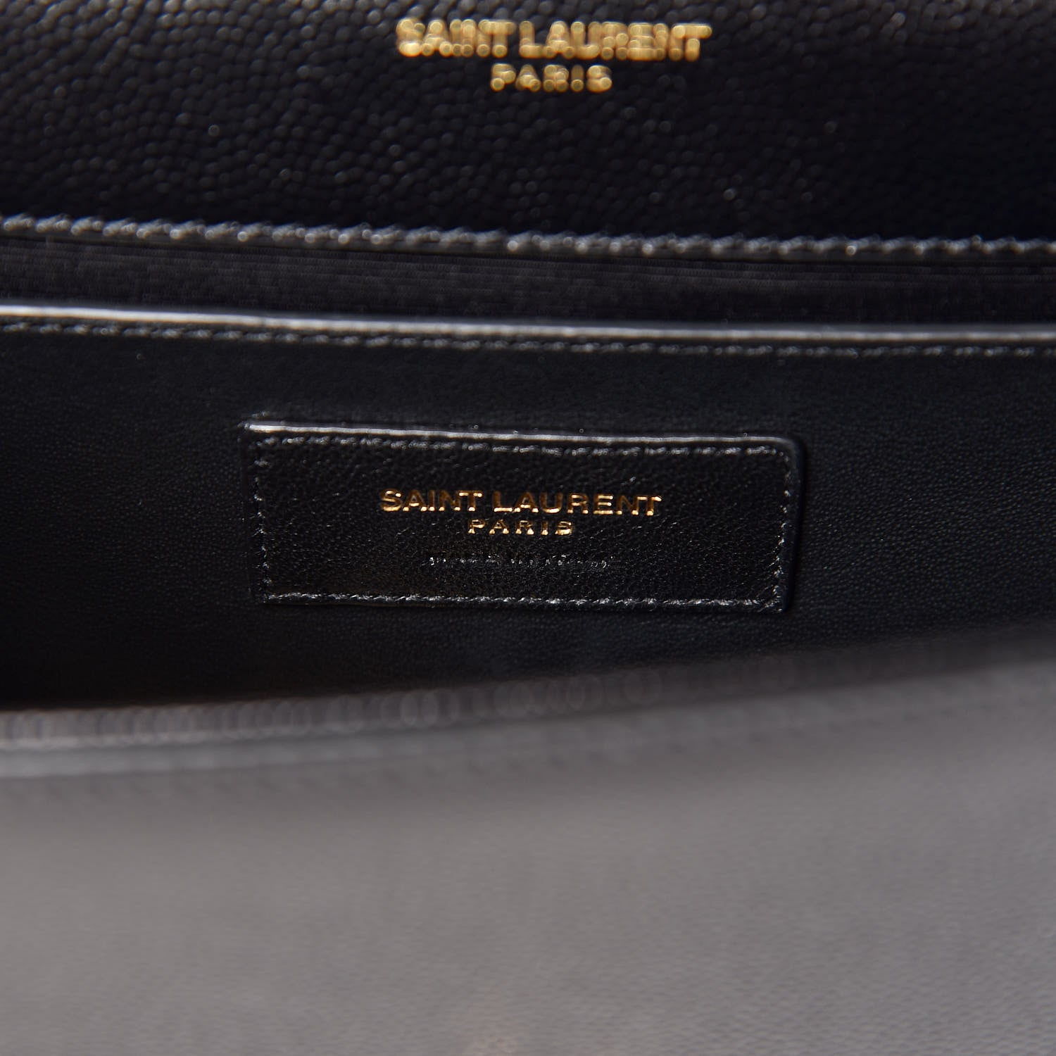 Saint Laurent Grain De Poudre Small Monogram Kate Satchel Black 7 of 9