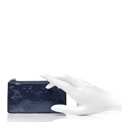 Louis Vuitton Vernis Pochette Key Pouch Indigo 2 of 8