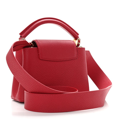 Louis Vuitton Taurillon Mini Capucines Scarlet 3 of 10