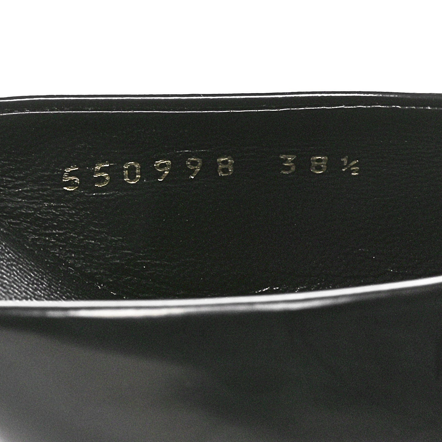 Patinated Calfskin Mule Pumps 38.5 Black