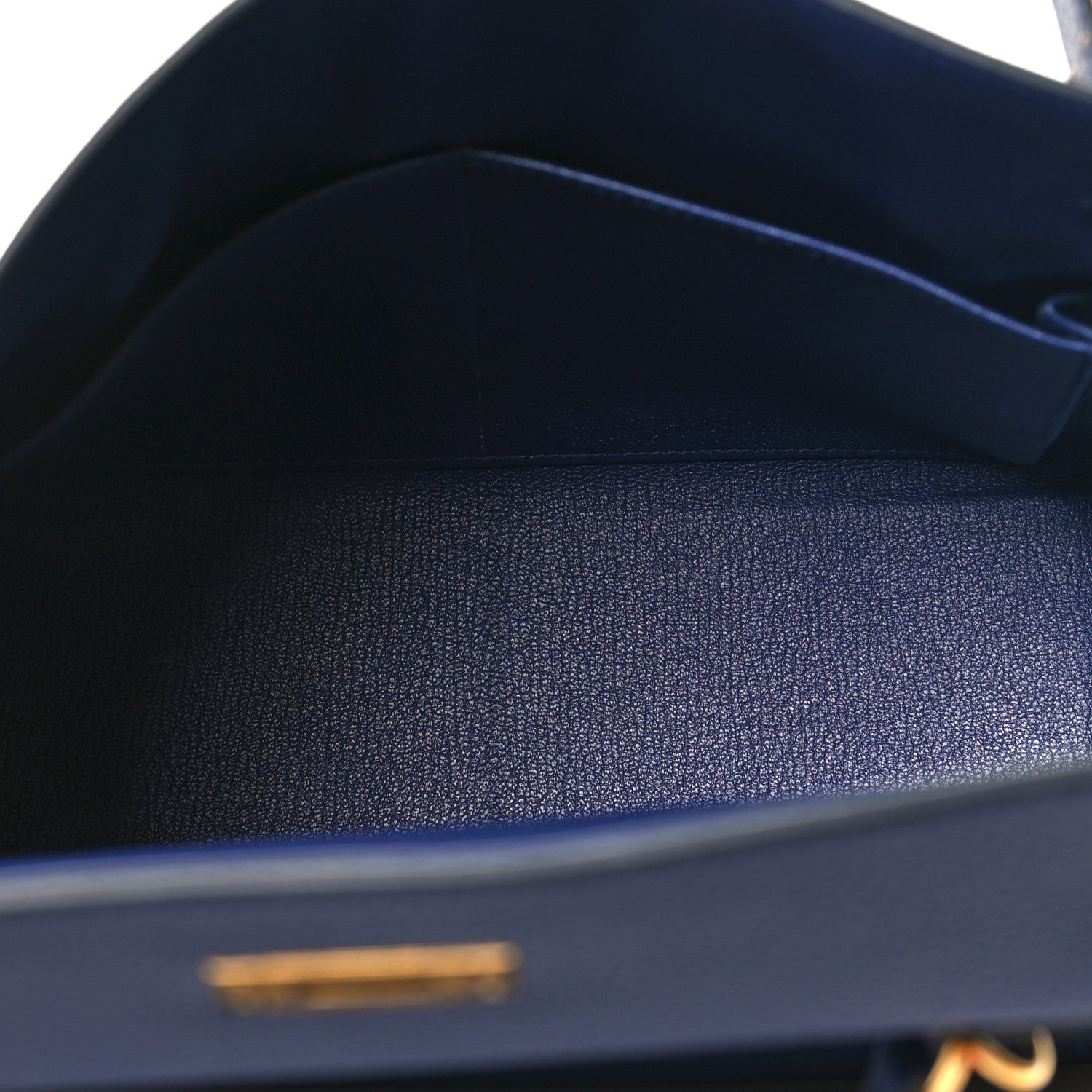 Hermes Togo Kelly Retourne 28 Bleu Encre 5 of 10