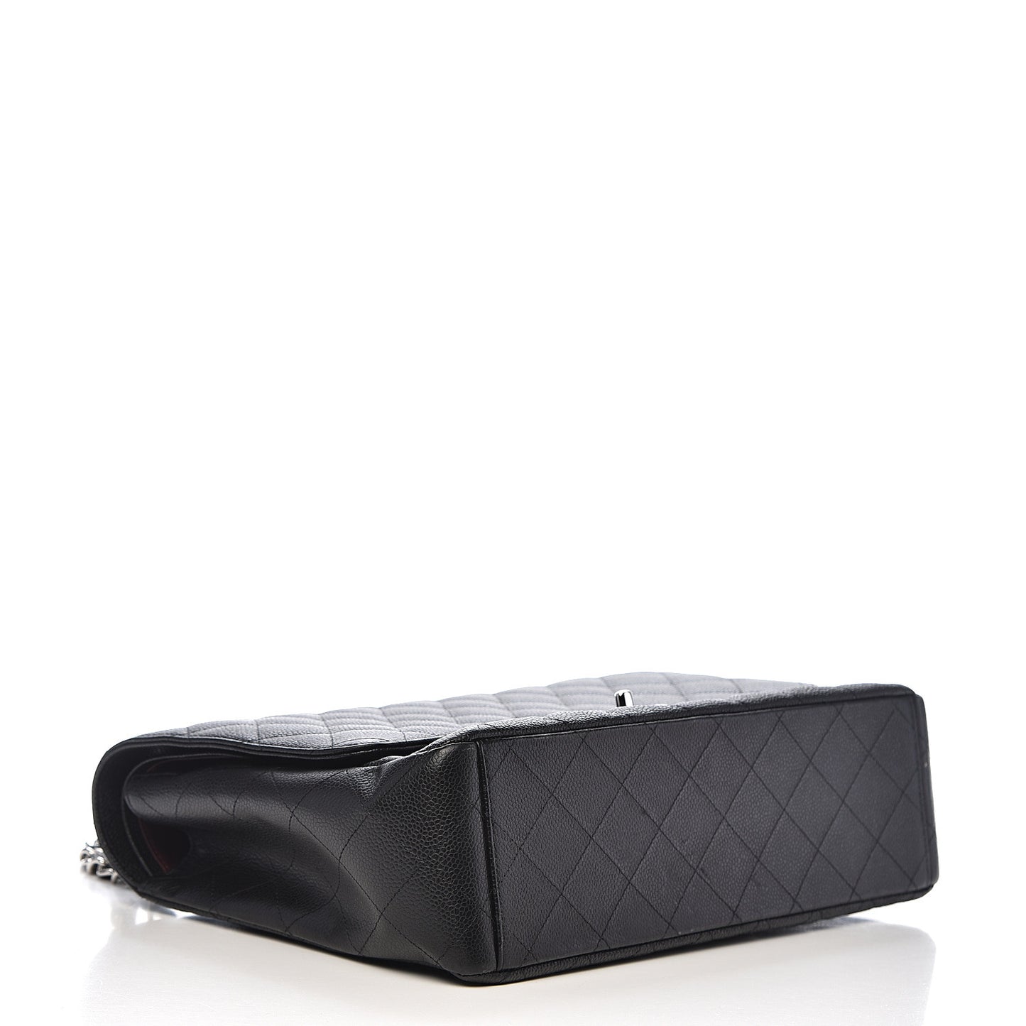 Caviar Quilted Maxi Double Flap Black