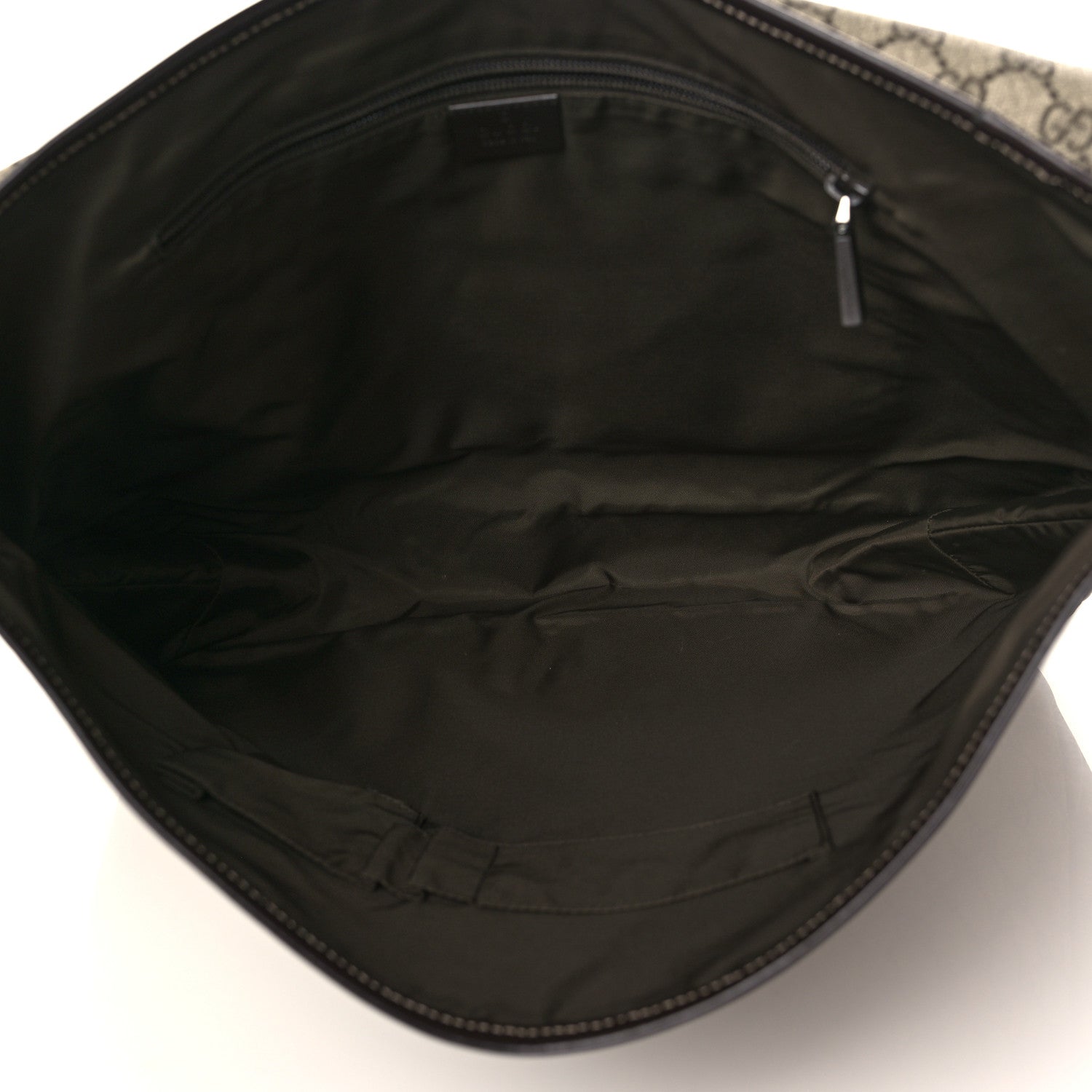 Gucci GG Plus Monogram Large Interlocking G Flap Messenger Bag Beige Dark Brown 5 of 9